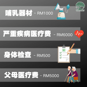 哺乳器材，严重疾病医疗费，身体检查，父母医疗费