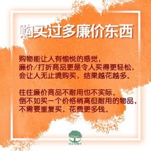 购买过多廉价东西